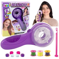 Plaukų grožio rinkinys su pynimo aparatu