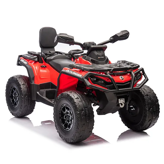 Raudonas Can Am Outlander 4x4 DK-CA005 keturaris Elektrinės mašinėlės vaikams