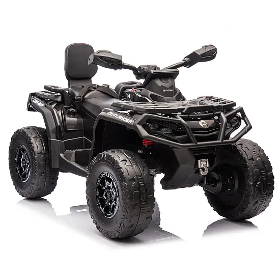 Juodas Can Am Outlander 4x4 DK-CA005 keturatis Elektrinės mašinėlės vaikams