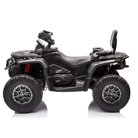 Juodas Can Am Outlander 4x4 DK-CA005 keturatis Elektrinės mašinėlės vaikams