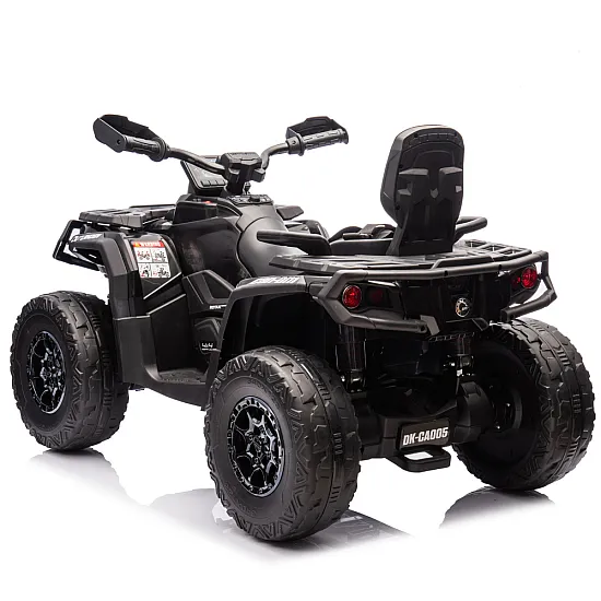 Juodas Can Am Outlander 4x4 DK-CA005 keturatis Elektrinės mašinėlės vaikams