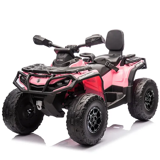Šviesiai rožinis Can Am Outlander 4x4 DK-CA005 keturatis Elektrinės mašinėlės vaikams