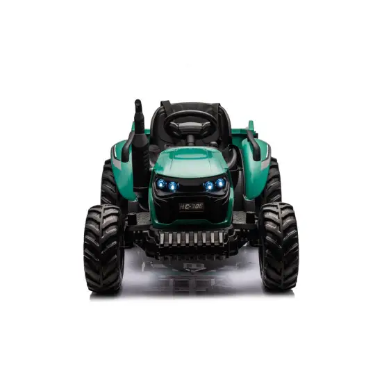 HC-306 Akumuliatorinis traktorius su priekaba Tamsiai žalia 24V