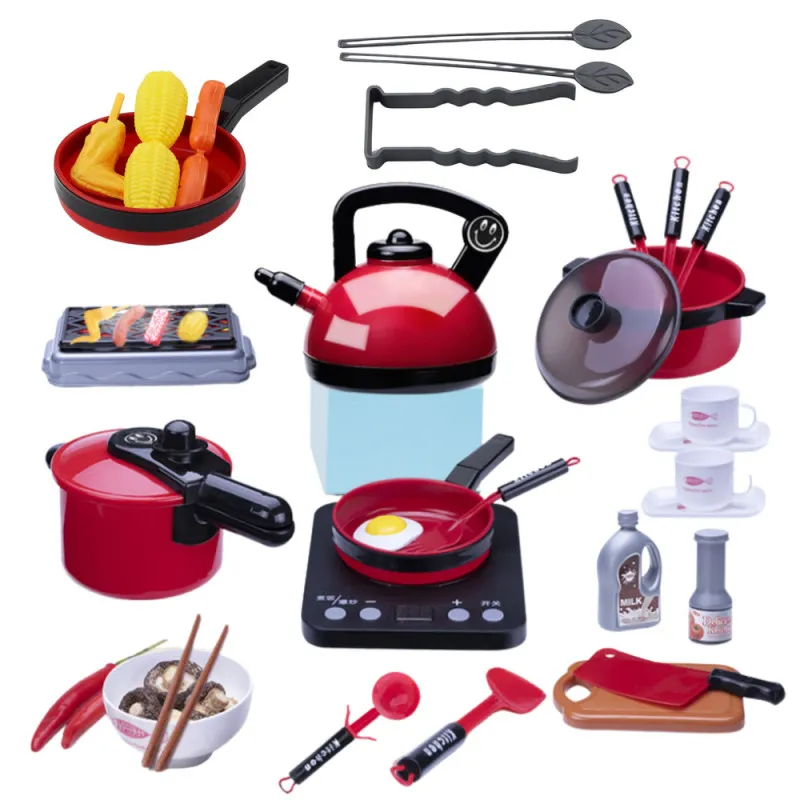 Kitchen set with accessories 36 pcs. Household appliances, kitchens