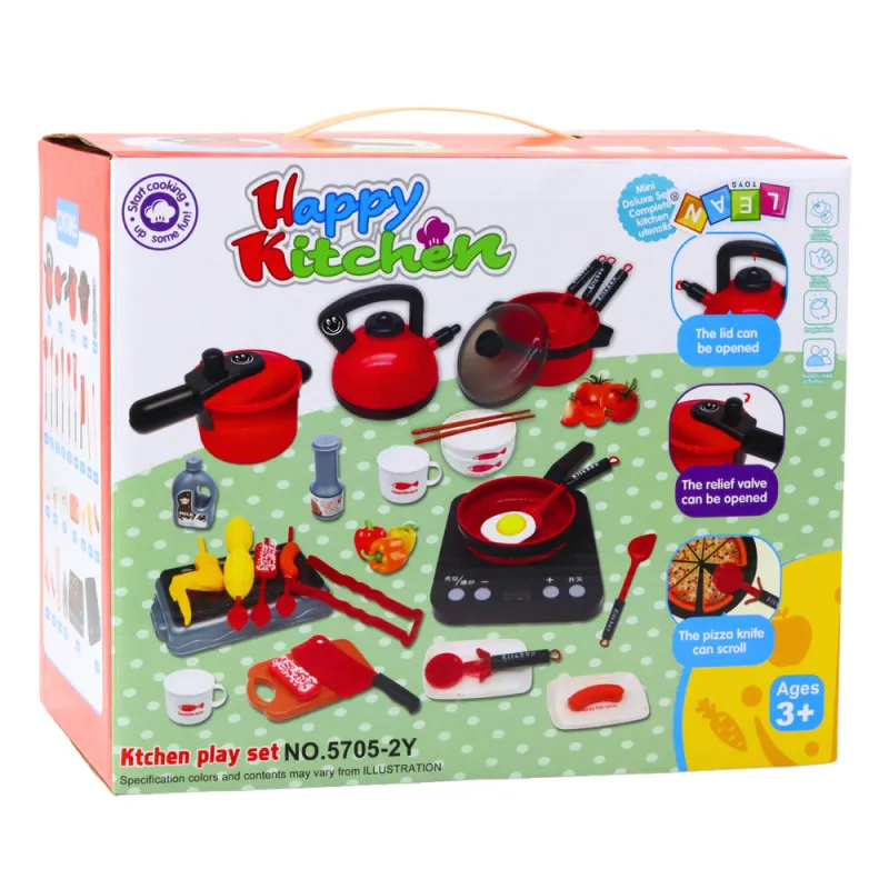 Kitchen set with accessories 36 pcs. Household appliances, kitchens