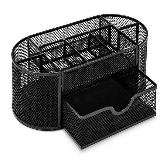 Juodas rašymo priemonių organizatorius Smulkios kanceliarinės priemonės