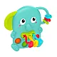 Green sensory elephant rattle with moving parts For babies