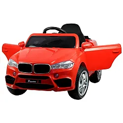 Red electric car