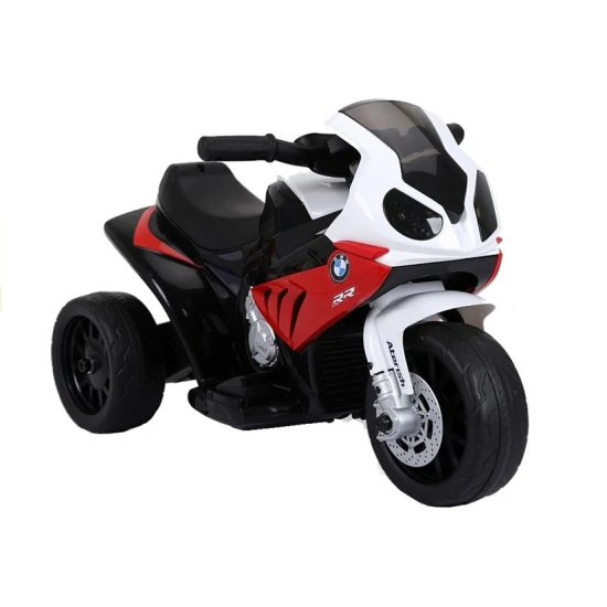 BMW raudonas motociklas