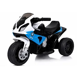 Mėlynas akumuliatorinis motociklas BMW S1000RR