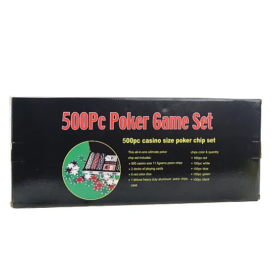 Professional poker set, aluminum case, 500 pcs. Board and sports games