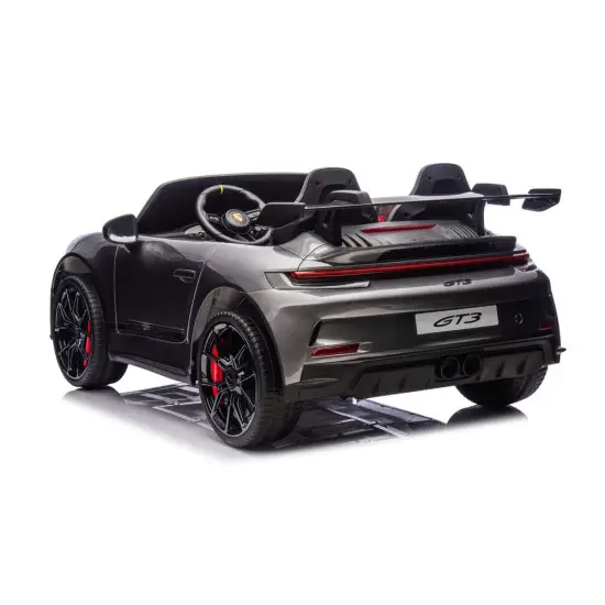Pilkas elektrinis automobilis DK-P911 Porsche GT3 Elektrinės mašinėlės vaikams