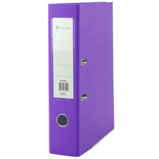 Violetinis dokumentų segtuvas su svirtiniu mechanizmu A4/80 mm Dokumentų segtuvai ir dėklai