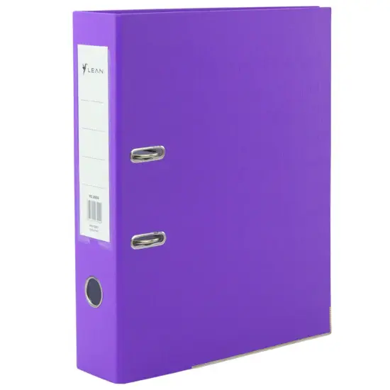 Violetinis dokumentų segtuvas su svirtiniu mechanizmu A4/80 mm Dokumentų segtuvai ir dėklai