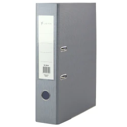 Pilkas dokumentų segtuvas su svirtiniu mechanizmu A4/80mm