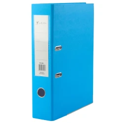 Mėlynas dokumentų segtuvas su svirtiniu mechanizmu A4/80 mm