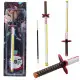 Metalinis kardo formos rašiklis, juodas rašalas Katana Sword