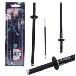 Melna metāla zobena pildspalva, melna tinte Katana zobens