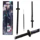 Juodas metalinis kardo formos rašiklis, juodas rašalas Katana Sword