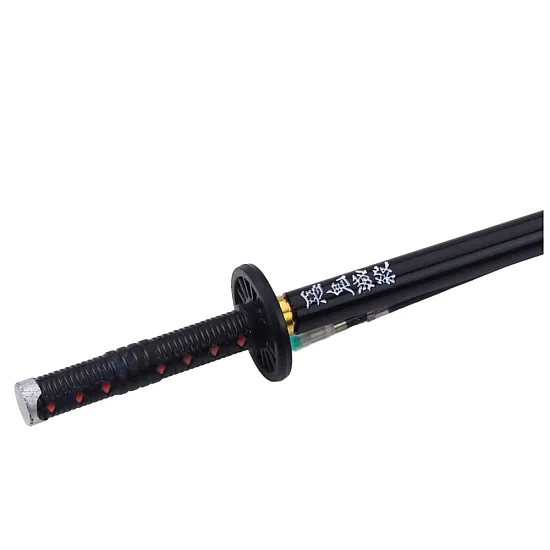 Juodas metalinis kardo formos rašiklis, juodas rašalas Katana Sword Pieštukai ir rašikliai