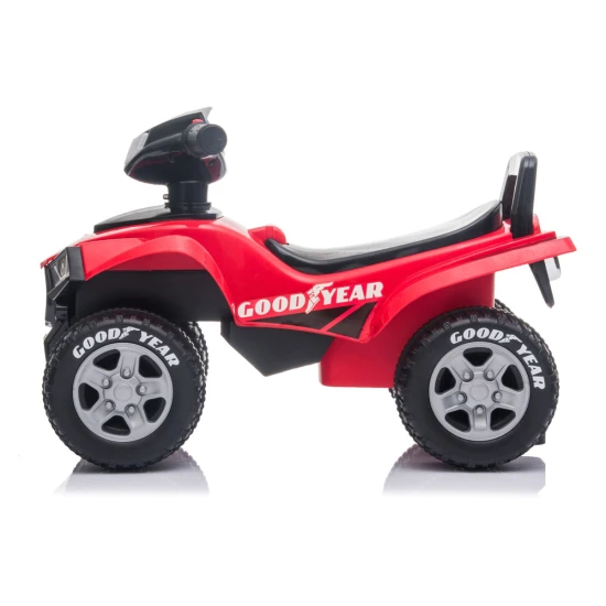 Raudonas elektrinis keturatis 551-G Elektrinės mašinėlės vaikams