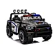 Elektinis juodas policijos automobilis RAM ZB629-P