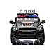 Elektinis juodas policijos automobilis RAM ZB629-P