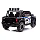 Elektinis juodas policijos automobilis RAM ZB629-P