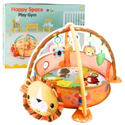 Veiklos kilimėlis, kamuoliukai 20 vnt., 3in1, Liūtas