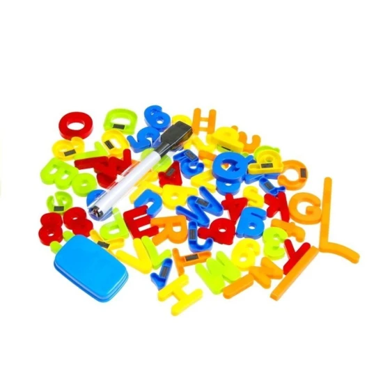 Didelė magnetinė lenta su raidėmis ir skaičiais Magnetinės lentos ir magnetai