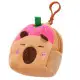Plush Wallet with Keychain Capybara Strawberry Pink 9.5 x 8 cm Kanceliarinės prekės