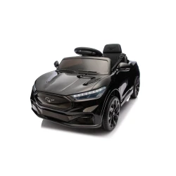 Juodas Ford Mustang Mach-E automobilis