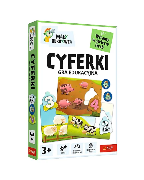 Edukacinis žaidimas vaikams Skaičiai Mažasis tyrinėtojas Trefl 02810