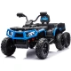 Mėlynas keturatis ATV 6 ratai su priekaba JC606 24V 4x4 Elektrinės mašinėlės vaikams