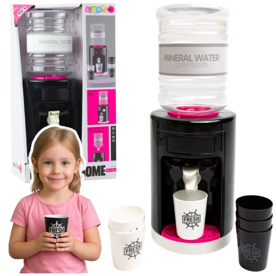 Žaislinis rožinis vandens pilstytuvas su šviesomis ir garsais Buitiniai prietaisai, virtuvės
