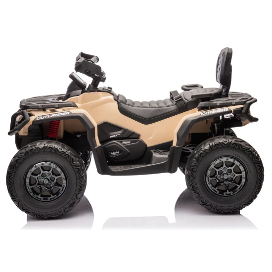 Chaki spalvos elektrinis vaikiškas keturratis DK-CA 005 Elektrinės mašinėlės vaikams