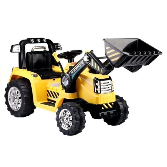 Įkraunamas geltonas traktorius ZP1005 Elektrinės mašinėlės vaikams
