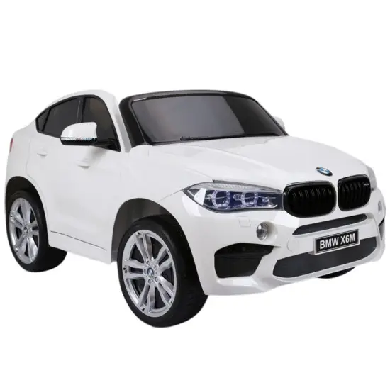 Baltas BMW X6M akumuliatorinis automobilis Automobiliai