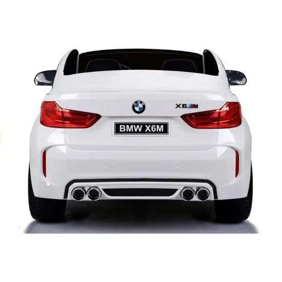 Baltas BMW X6M akumuliatorinis automobilis Automobiliai