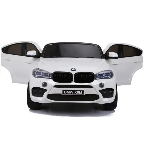 Baltas BMW X6M akumuliatorinis automobilis Automobiliai