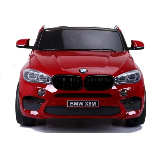 Raudonas BMW X6M akumuliatorinis automobilis Automobiliai