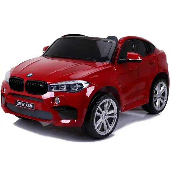 Raudonas BMW X6M akumuliatorinis automobilis Automobiliai