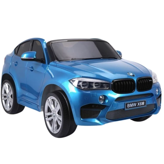 Mėlynas BMW  X6M akumuliatorinis automobilis Automobiliai