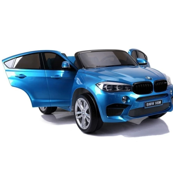 Mėlynas BMW  X6M akumuliatorinis automobilis Automobiliai