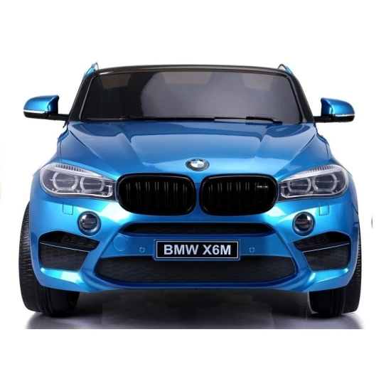 Mėlynas BMW  X6M akumuliatorinis automobilis Automobiliai