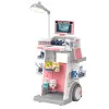 Dentist's set Medical trolley lights pink 26 pcs.
