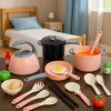 Kitchen set: pots, kitchen utensils, cooking utensils, pink, 32 pieces Household appliances, kitchens