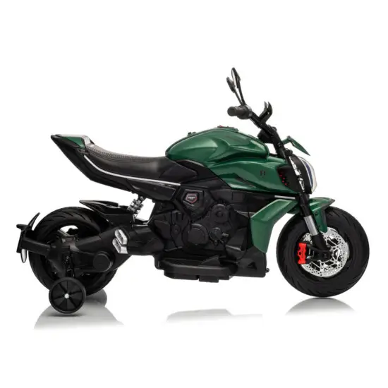 Žalias elektrinis motociklas Bentley Ducati Diavel V4 XMX656 Elektrinės mašinėlės vaikams