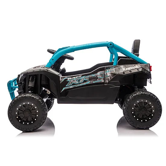 Mėlynas elektrinis automobilis Kawasaki JS330 24V Elektrinės mašinėlės vaikams