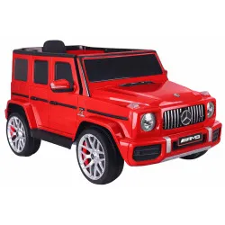 Raudonas elektrinis automobilis Mercedes G63 S306-1